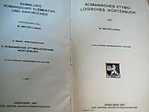 Romanisches Etymologisches Wörterbuch. Sammlung romanischer Elementar- und Handbücher. Hrsg. von ...