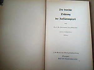 Bild des Verkufers fr Die deutsche Dichtung der Aufklrung (= Epochen der deutschen Literatur III/ 1). zum Verkauf von Antiquariat Michael Solder