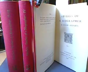 Imagen del vendedor de Studies of a Biographer. (1898-1902). (= Anglistica & Americana. A Series of Reprints Selected by Bernhard Fabian, Edgar Mertner, Karl Schneider and Marvin Spevack , 97 ). a la venta por Antiquariat Michael Solder