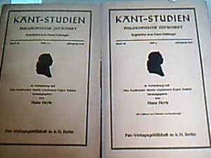Kant-Studien. Philosophische Zeitschrift. Begründet von Hans Vaihinger in Verbindung mit Otto Koe...