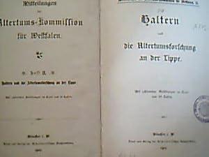 Haltern und die Altertumsforschung an der Lippe (= Mitteilungen der Atertumskommission für Westfa...