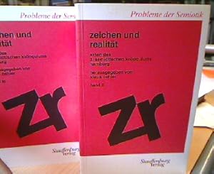 Bild des Verkufers fr Zeichen und Realitt : Akten des 3. Semiotischen Kolloquiums der Deutschen Gesellschaft fr Semiotik e.V., Hamburg 1981. Band 1, II+III = 2 Bnde. Probleme der Semiotik. zum Verkauf von Antiquariat Michael Solder