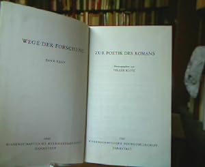 Zur Poetik des Romans. (= Wege der Forschung, Bd. XXXV).