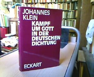Bild des Verkufers fr Kampf um Gott in der deutschen Dichtung. zum Verkauf von Antiquariat Michael Solder
