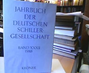 Bild des Verkufers fr Jahrbuch der Deutschen Schillergesellschaft. zum Verkauf von Antiquariat Michael Solder