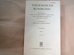 Image du vendeur pour Theologische Rundschau. 49. Jahrgang, Heft 2, April 1984. Unter Mitwirkung von Peter C. Bloth, Erich Grsser, Norbert Hinske et al. mis en vente par Antiquariat Michael Solder