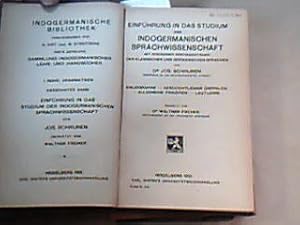 Bild des Verkufers fr Einfhrung in das Studium der indogermanischen Sprachwissenschaft mit besonderer Bercksichtigung der klassischen und germanischen Sprachen. bersetzt von Walther Fischer. (= Indogermanische Bibliothek, 1.Abt., 1. Reihe: Grammatiken.) zum Verkauf von Antiquariat Michael Solder