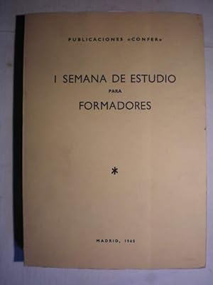 Immagine del venditore per I Semana de Estudios para formadores ( Madrid 20-25 Abril , 1964) venduto da Librera Antonio Azorn