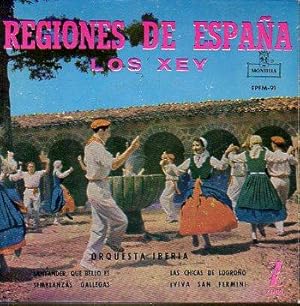 Imagen del vendedor de Discos-Singles. REGIONES DE ESPAA. Orquesta Iberia. 1. SANTANDER QU BELLO ERES / SEMBLANZAS GALLEGAS. 2. LAS CHICAS DE LOGROO / VIVA SAN FERMN. Populares. a la venta por angeles sancha libros