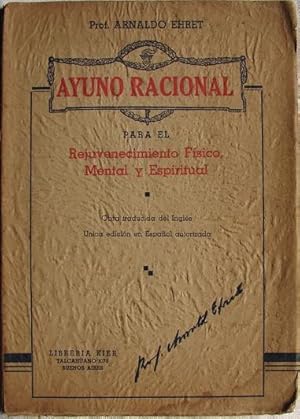 Bild des Verkufers fr AYUNO RACIONAL zum Verkauf von Libreria anticuaria El Hierofante