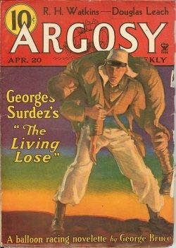 Bild des Verkufers fr ARGOSY Weekly: April, Apr. 20, 1935 zum Verkauf von Books from the Crypt