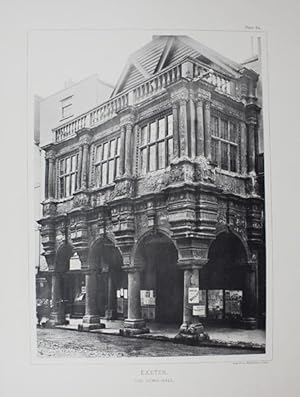 A Photographic Illustration of the Town Hall in Exeter, Devon. Published in 1891.