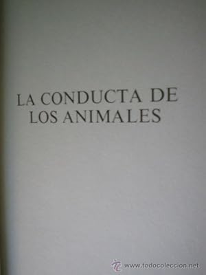 LA CONDUCTA DE LOS ANIMALES