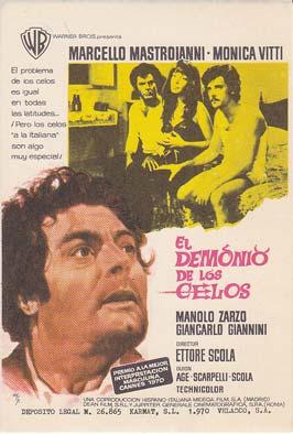 EL DEMONIO DE LOS CELOS - Director: Ettore Scola - Actores: Marcello Mastroianni, Monica Vitti, G...