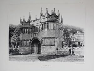 An Original Photographic Illustration of 'The Gate House' Lanhydrock in Cornwall. Published in 1891