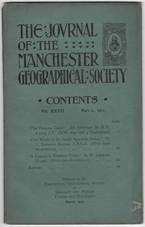 'The Panama Canal' in The Journal of the Manchester Geographical Society, Vol. XXVII, Part I, 191...