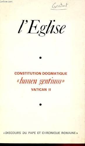 Seller image for L'EGLISE - CONSTITUTION DOGMATIQUE "LUMEN GENTIUM" - VATICAN II for sale by Le-Livre