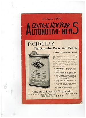 CENTRAL NEW YORK AUTOMOTIVE NEWS. August, 1934