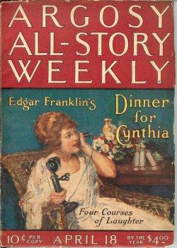 Imagen del vendedor de ARGOSY ALL-STORY Weekly: April, Apr. 18, 1925 a la venta por Books from the Crypt