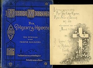 Bild des Verkufers fr Home Words For Heart and Hearth 1880 [The Burwash Sussex Parish Magazine] zum Verkauf von Little Stour Books PBFA Member