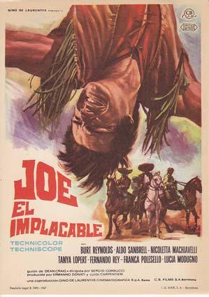 JOE EL IMPLACABLE - Director: Sergio Corbucci - Actores: Burt Reynolds, Aldo Sanbrell, Nicoletta ...