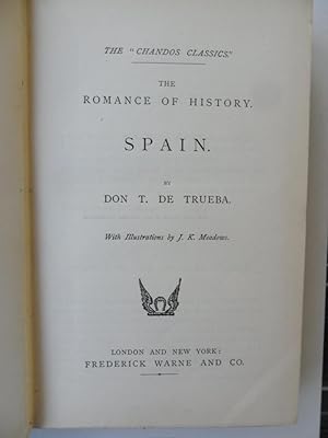 Imagen del vendedor de The Romance of History Spain a la venta por Clement Burston Books