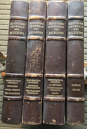 Immagine del venditore per HISTOIRE GNRALE Des RELIGIONS. 4 TOMES. 1- LES PRIMITIFS,L'ANCIEN ORIENT, LES INDO EUROPENS. 2 -GRCE-ROME 3-INDO IRANIENS, JUDAISME, ORIGINE CHRTIENNES, CHRISTIANISMES ORIENTAUX. 4- CHRISTIANISME MDIVAL, RFORME PROTESTANTE, ISLAM, EXTREME ORIENT. venduto da Come See Books Livres