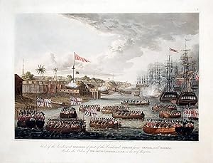 Seller image for View of the landing at Rangoon of part of the Combined forces from Bengal and Madras, under the Orders of Sir Archd. Campbell, K.C. B. on the 11th of May 1824 for sale by Donald A. Heald Rare Books (ABAA)