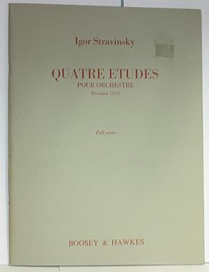 Quatre Etudes pour Orchestre, Revision 1952