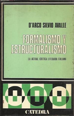 Seller image for Formalismo y Estructuralismo la Actual Critica Literaria Italiana for sale by Livro Ibero Americano Ltda