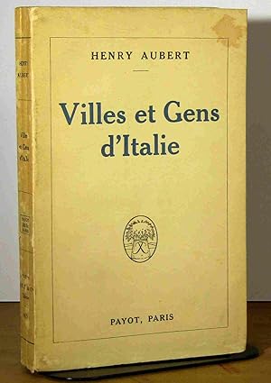 Seller image for VILLES ET GENS D'ITALIE for sale by Livres 113