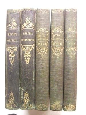 Heath's Gallery of British Engravings - in 5 volumes (1-3 & 1-2).