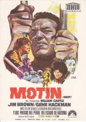 MOTIN - Director: Buzz Kulik - Actores: Jim Brown, Gene Hackman, Mike Kellin./ Cine Americano