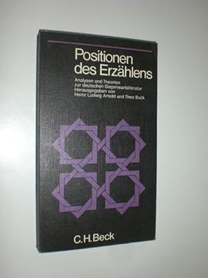 Positionen des Erzählens. Analysen und Theorien zur deutschen Gegenwartsliteratur. (=BSR 140).