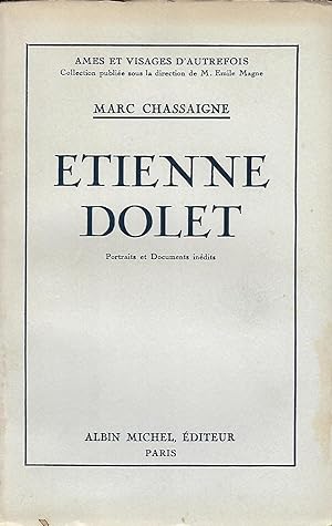 Seller image for Etienne Dolet, portraits et documents indits for sale by LES TEMPS MODERNES