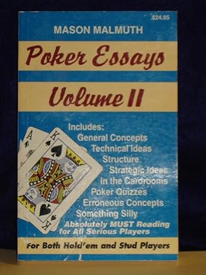 Image du vendeur pour Poker Essays, Volume II mis en vente par Gil's Book Loft