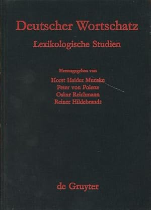 Image du vendeur pour Deutscher Wortschatz. Lexikologische Studien. Ludwig Erich Schmitt zum 80. Geburtstag von seinen Marburger Schlern. mis en vente par Fundus-Online GbR Borkert Schwarz Zerfa