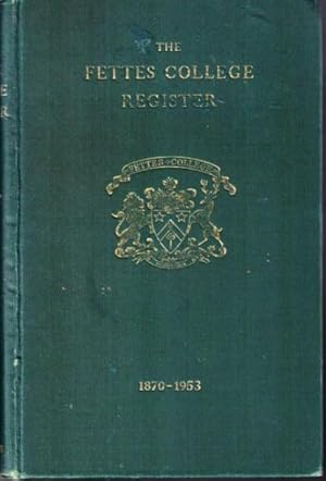 The Fettes College Register, 1870-1953