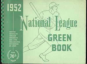 Seller image for 1952 National League Green Book for sale by Between the Covers-Rare Books, Inc. ABAA