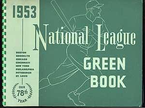 Seller image for 1953 National League Green Book for sale by Between the Covers-Rare Books, Inc. ABAA