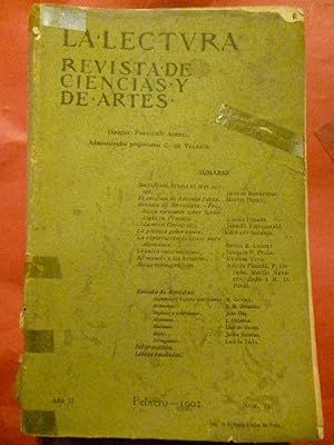 Seller image for LA LECTURA. Revista de Ciencias y de Artes. Director Francisco Acebal. Ao II. Nm. 14. for sale by Carmichael Alonso Libros