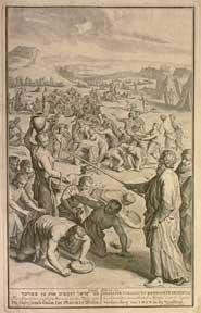 Bild des Verk�ufers f�r The Israelites Gather Manna in the Wildernesse. zum Verkauf von Wittenborn Art Books