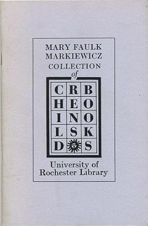 Bild des Verkufers fr Mary Faulk Markiewicz Collection of Childrens Books zum Verkauf von Kaaterskill Books, ABAA/ILAB