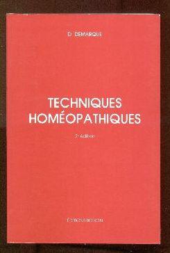Seller image for Techniques homopathiques for sale by Librairie  la bonne occasion