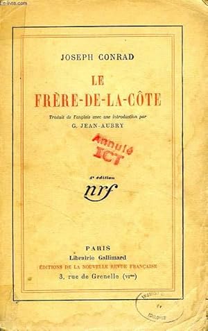 Image du vendeur pour LE FRERE-DE-LA-COTE mis en vente par Le-Livre