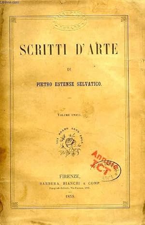 Imagen del vendedor de SCRITTI D'ARTE a la venta por Le-Livre