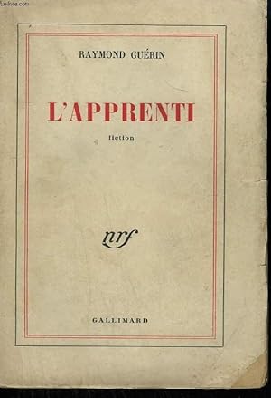 Bild des Verkufers fr L'APPRENTI. zum Verkauf von Le-Livre