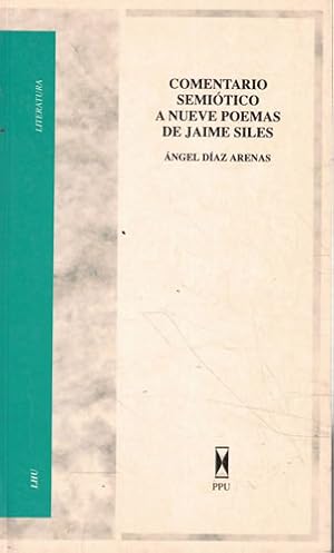 Seller image for Comentario semitico a nueve poemas de Jaime Siles for sale by Librera Cajn Desastre