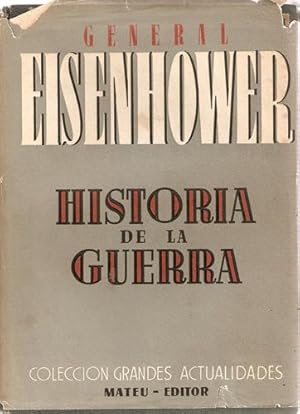 Bild des Verkufers fr HISTORIA DE LA GUERRA zum Verkauf von Librera Cajn Desastre