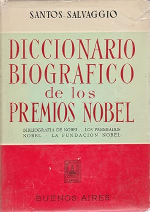 Imagen del vendedor de Diccionario biogrfico de los Premios Nobel a la venta por Librera Cajn Desastre